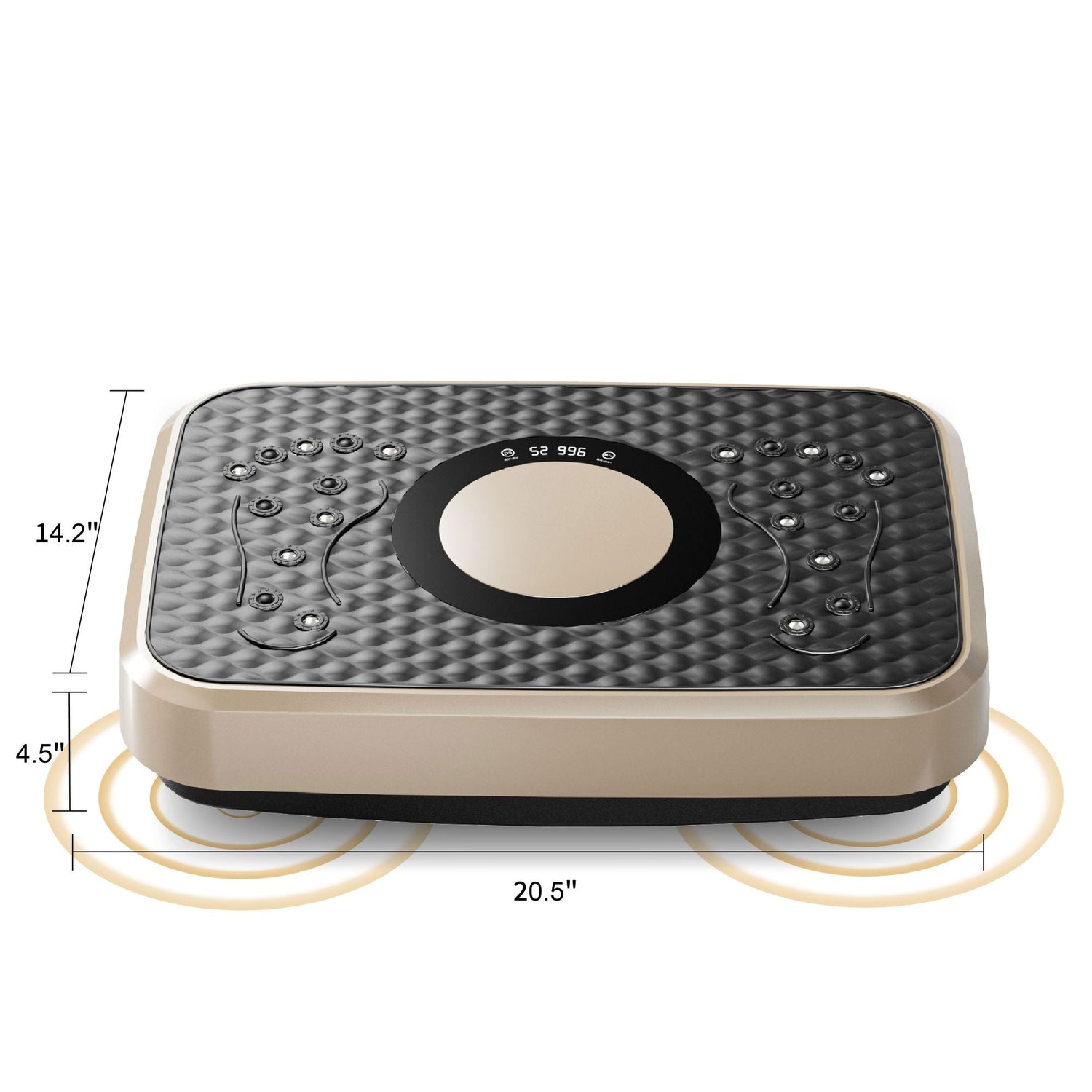 Vibration Plate Fitness Platform, Whole Body Exercise Machine for Lymphatic Drainage, Shaking Workout Board with 120 Speed Levels, Fat Burner and Weight Loss Equipment for Men and Women.