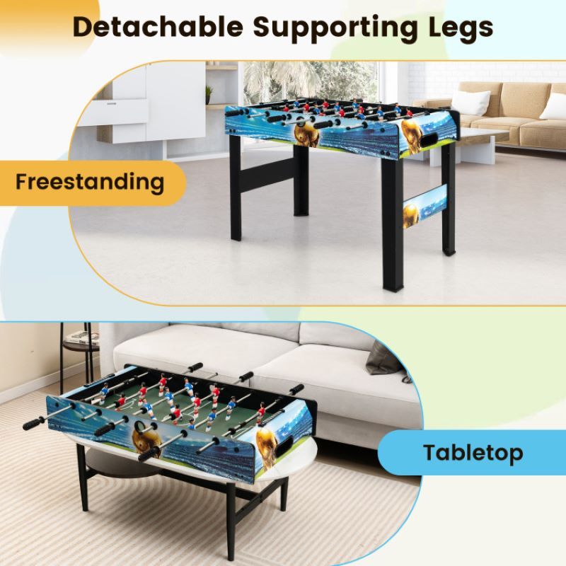 Mini Foosball Table with Score, soccer table Keeper for Usage Occasions Recreative