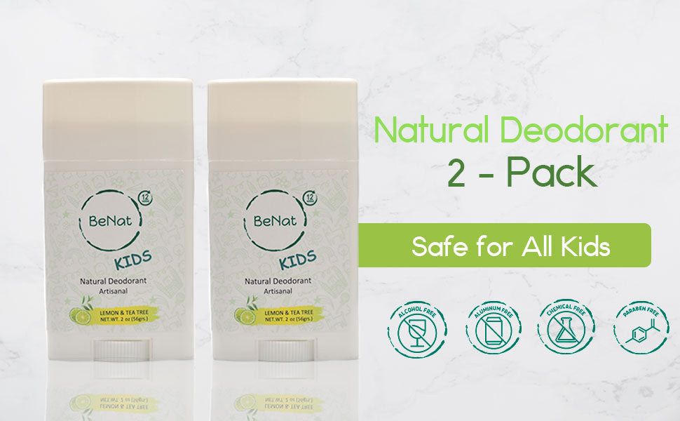 Gentle All-Natural Deodorant for Kids & Teens, Paraben-Free, Fun Fragrance Collection