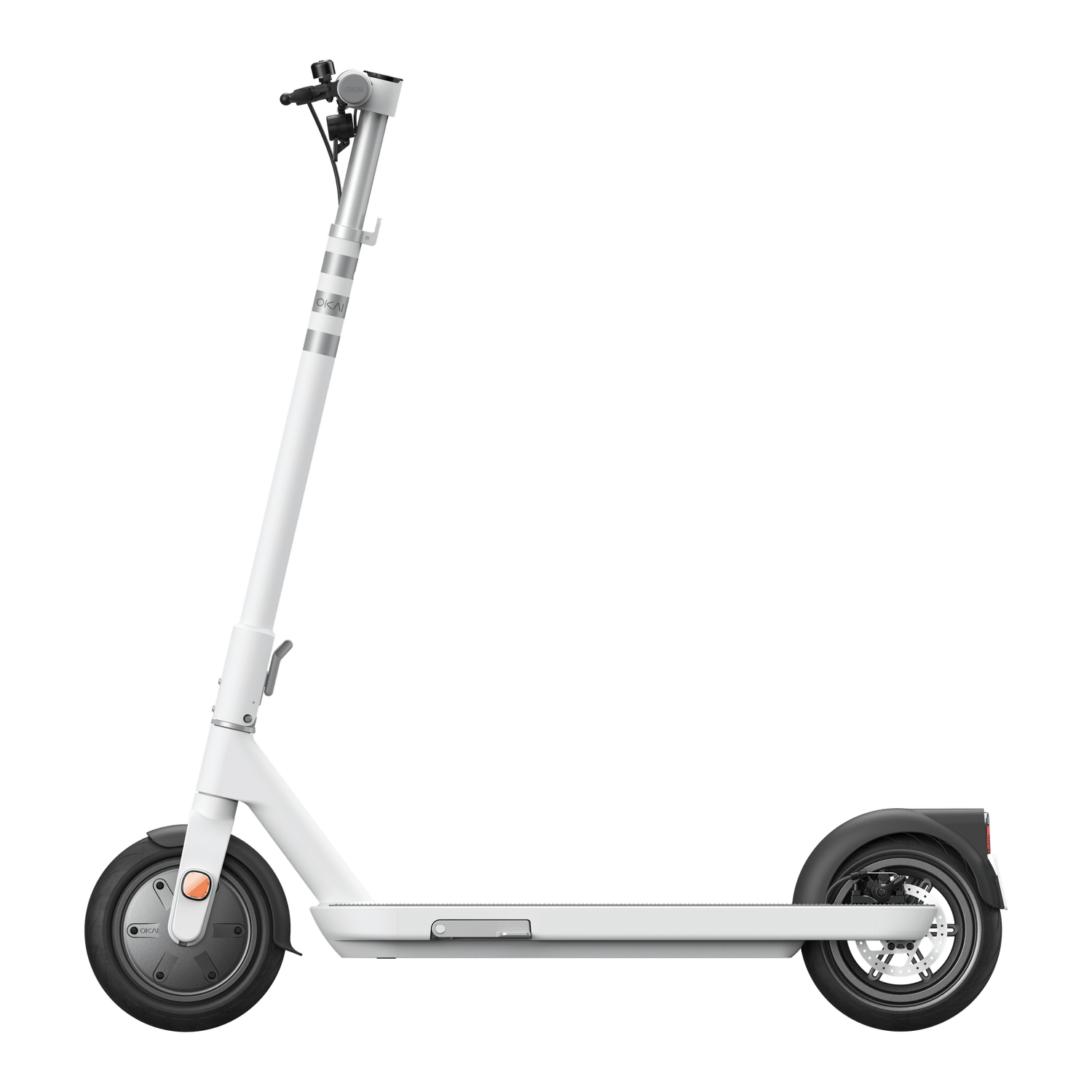 Foldable Electric Scooter w/18.6 Miles Max Operating Range & 15.5 mph Max Speed - White