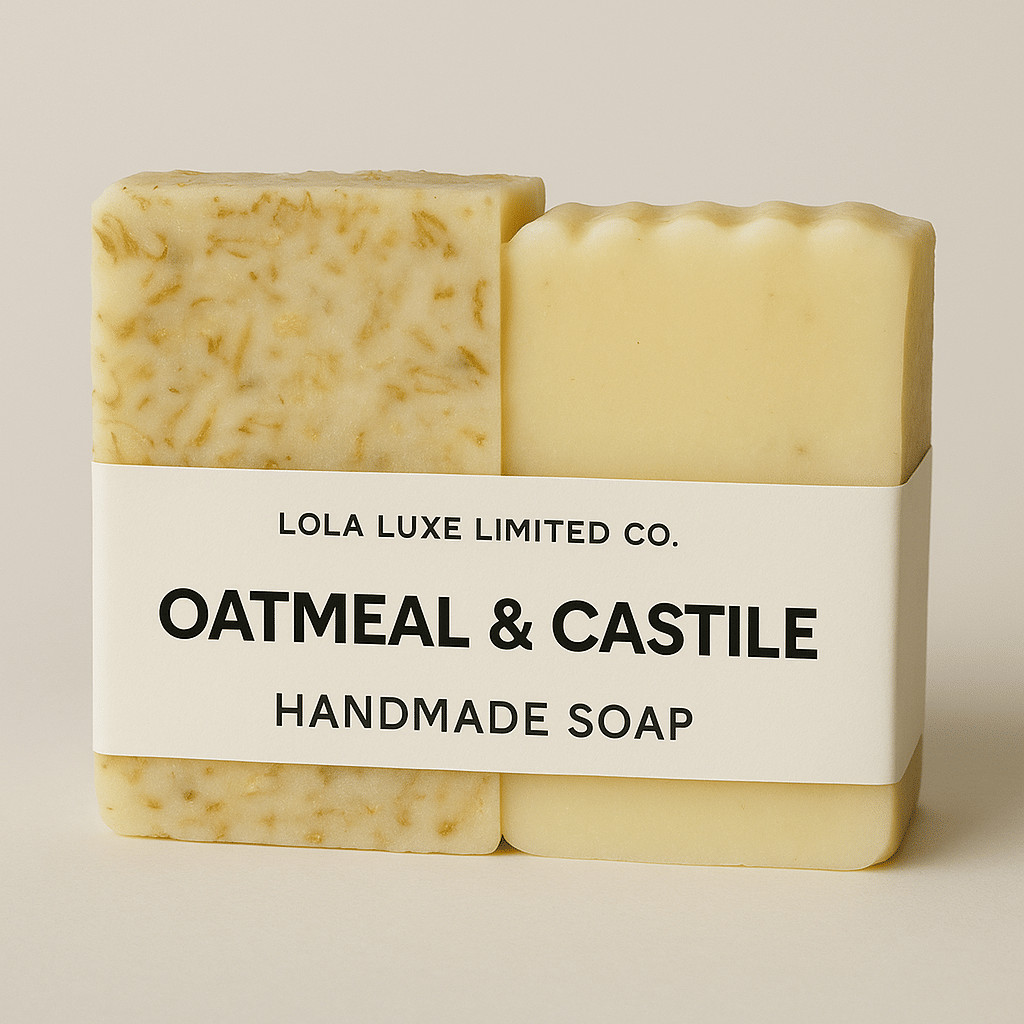 Organic Oatmeal and Castile Artisan Soap - Nourishing & Moisturizing