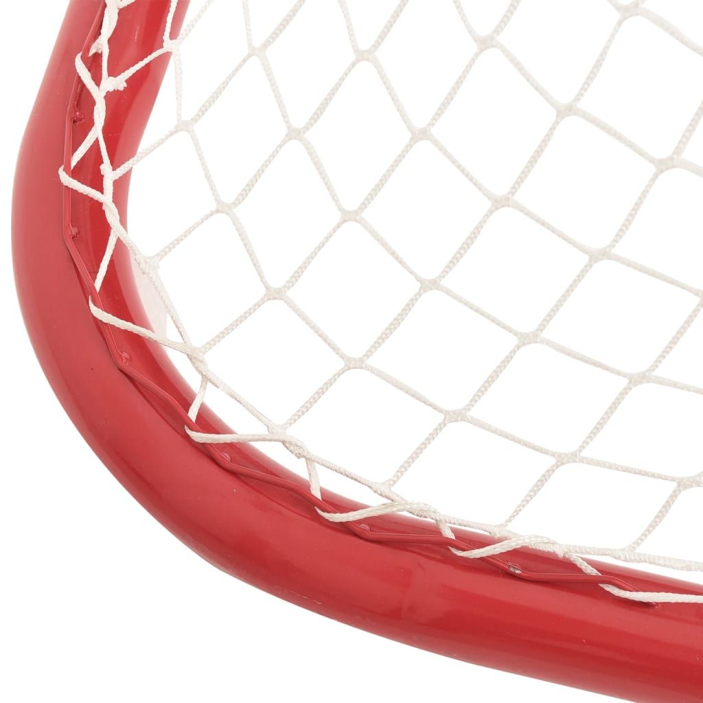Hockey Goal Red and White 72"x28"x48" hockey net Polyester