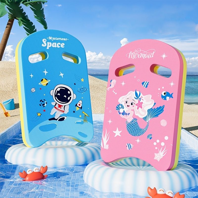 Kid's Cartoon Swimming Floating Kickboard; Swimming Board; Training Aid For Children Toddlers Beginners Pool
