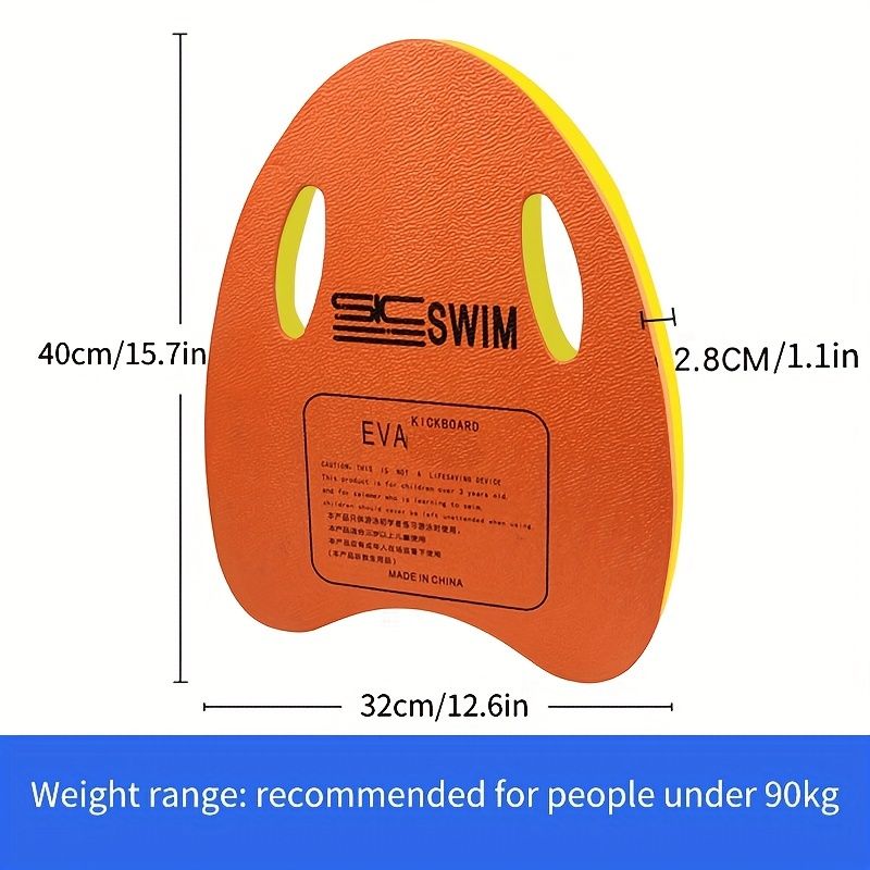 Lightweight Portable Swimming Board for Kids & Adults - kickboard swimming Anti-Slip Floating Training Aid