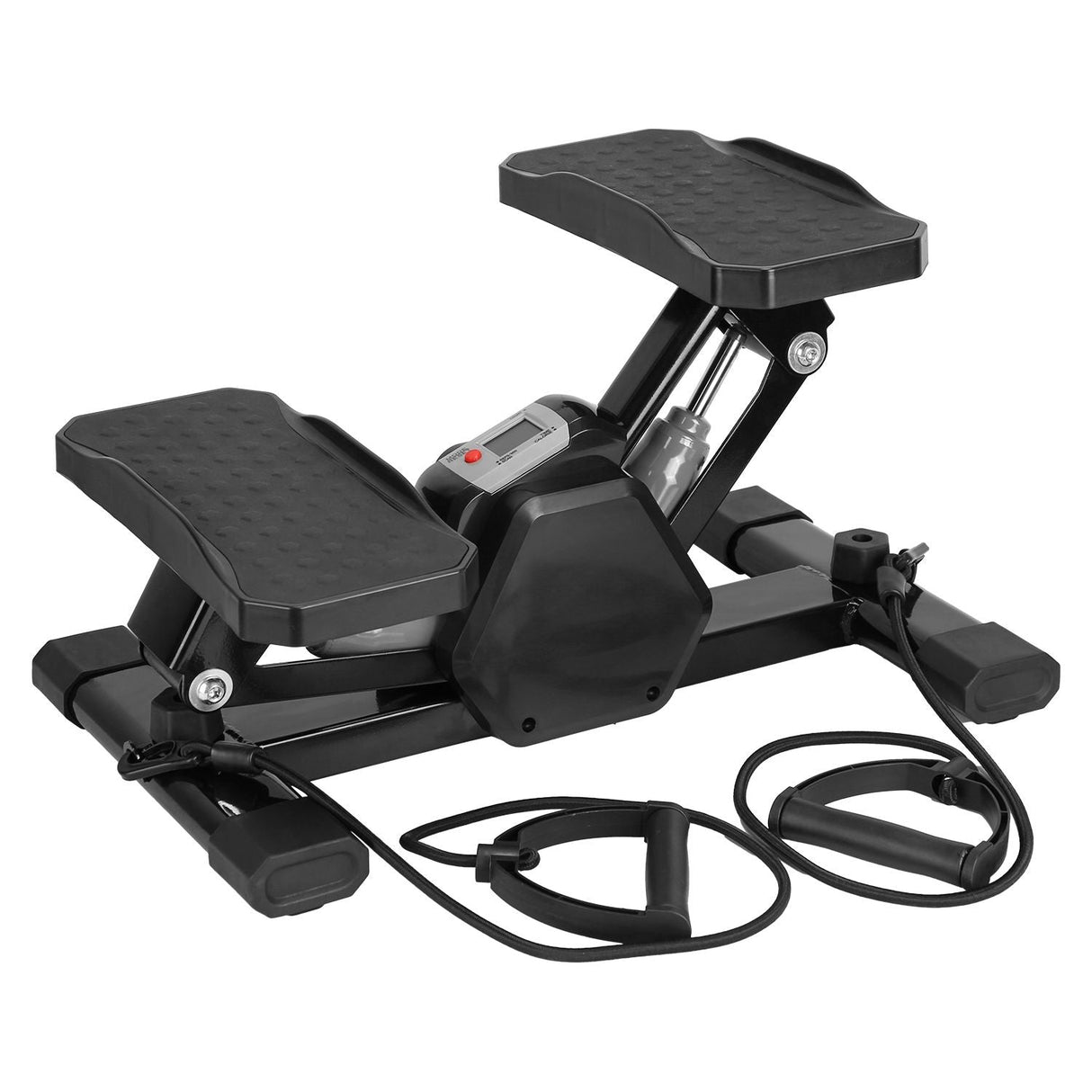 stepper machine, Mini Stepper Stair Stepper with Resistance Bands Quiet Workout Stepper with Digital Timer Max 330.7LBS Load for Home