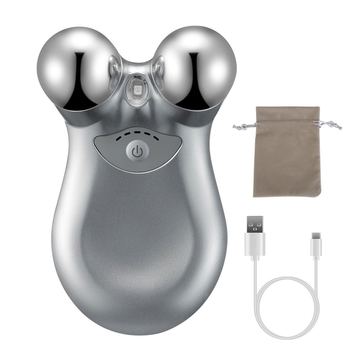 Rechargeable 5-Gear Microcurrent Facial Roller for Youthful Skin