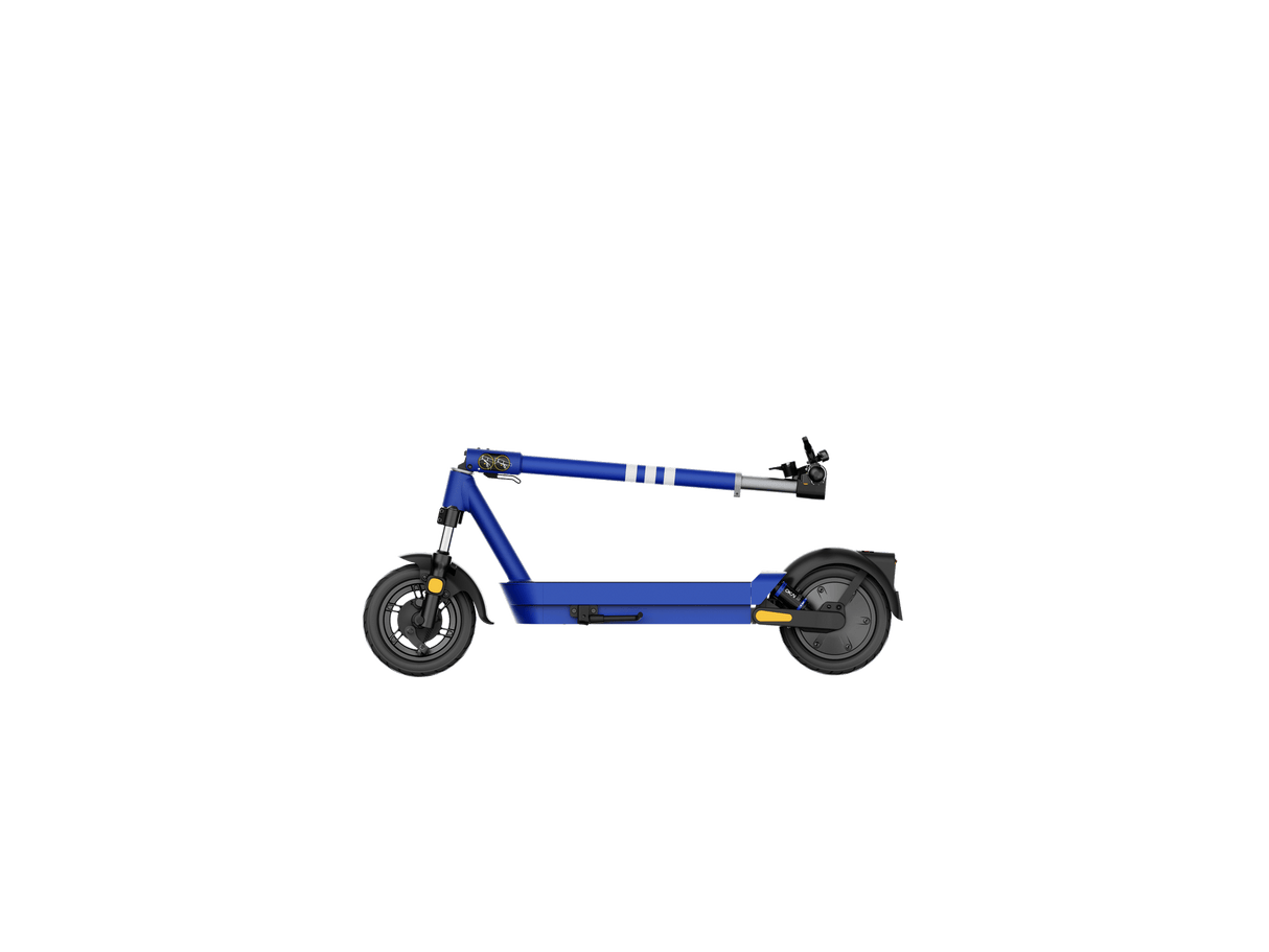 Dual-Suspension Electric Scooter w/ hoverboard43.5 Miles Max scooter Operating Range & 24 mph Max Speed - Blue