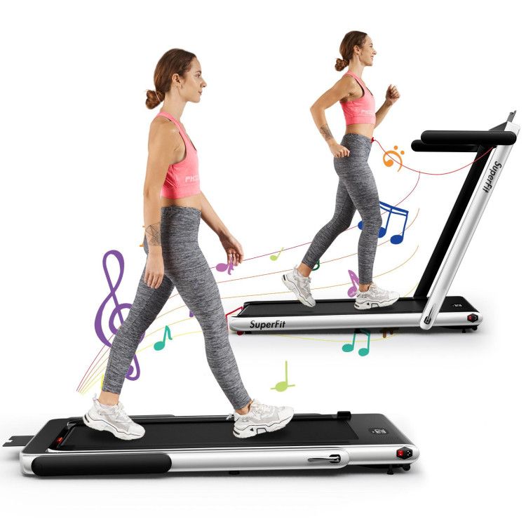 Treadmill, walking pad Treadmill, Treadmill for Home gym under desk Office, Portable Treadmill Under Desk office2.25HP 2 in 1 with APP Speaker Remote Control