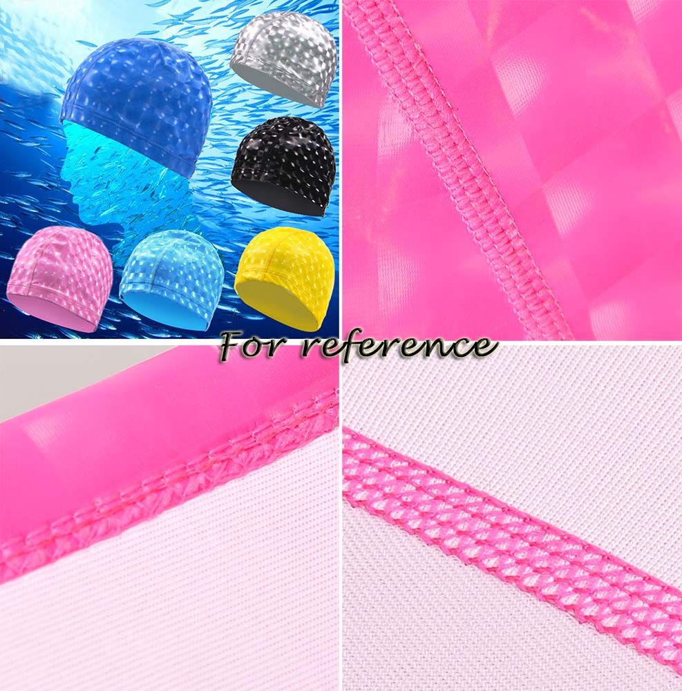 Swim Caps Waterproof Swimming Cap, pink, 2 Pack Solid Color