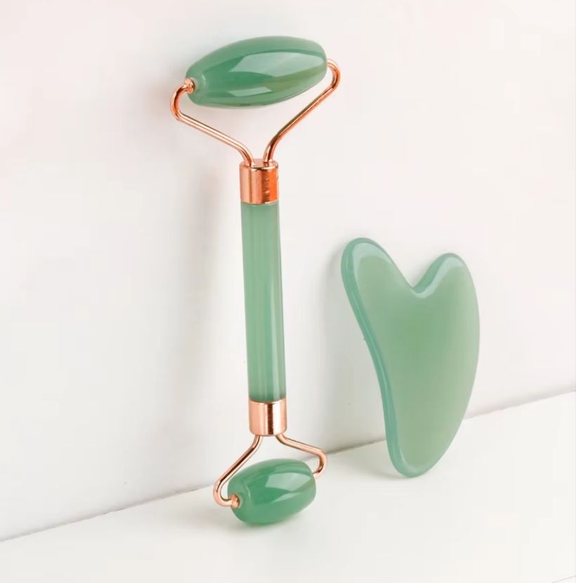 Facial Sculpting Gua Sha Massage Stones - 2PCS Anti-Wrinkle Tools for Neck & Body Care