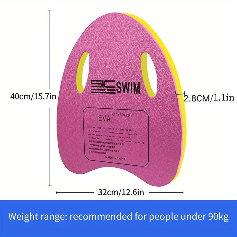 Lightweight Portable Swimming Board for Kids & Adults - kickboard swimming Anti-Slip Floating Training Aid