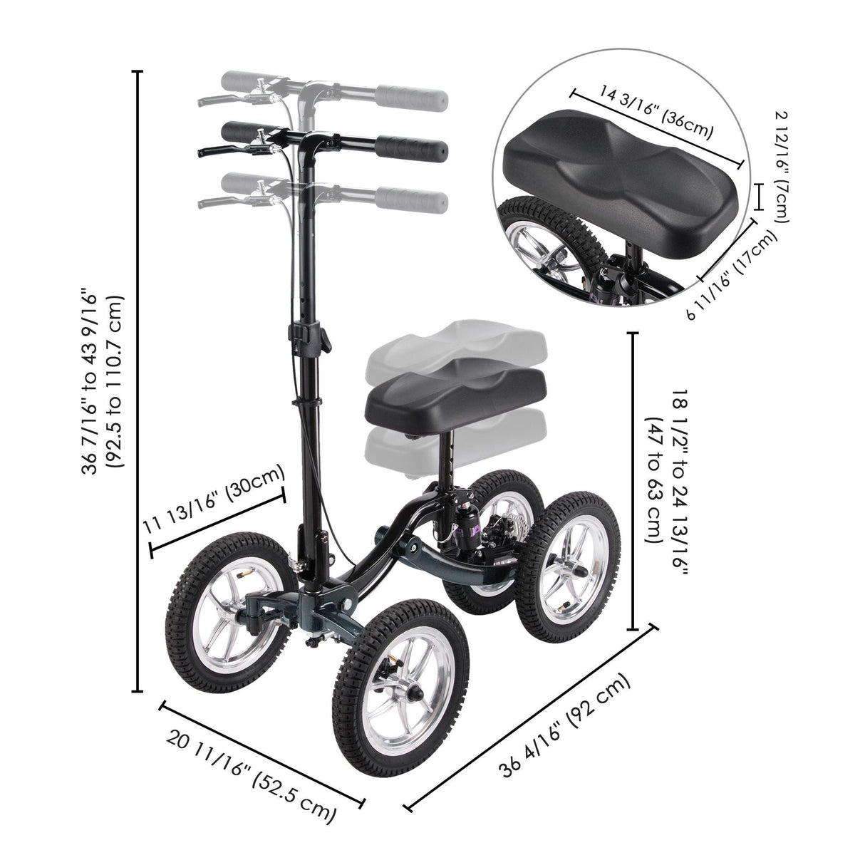 aluminum knee scooter