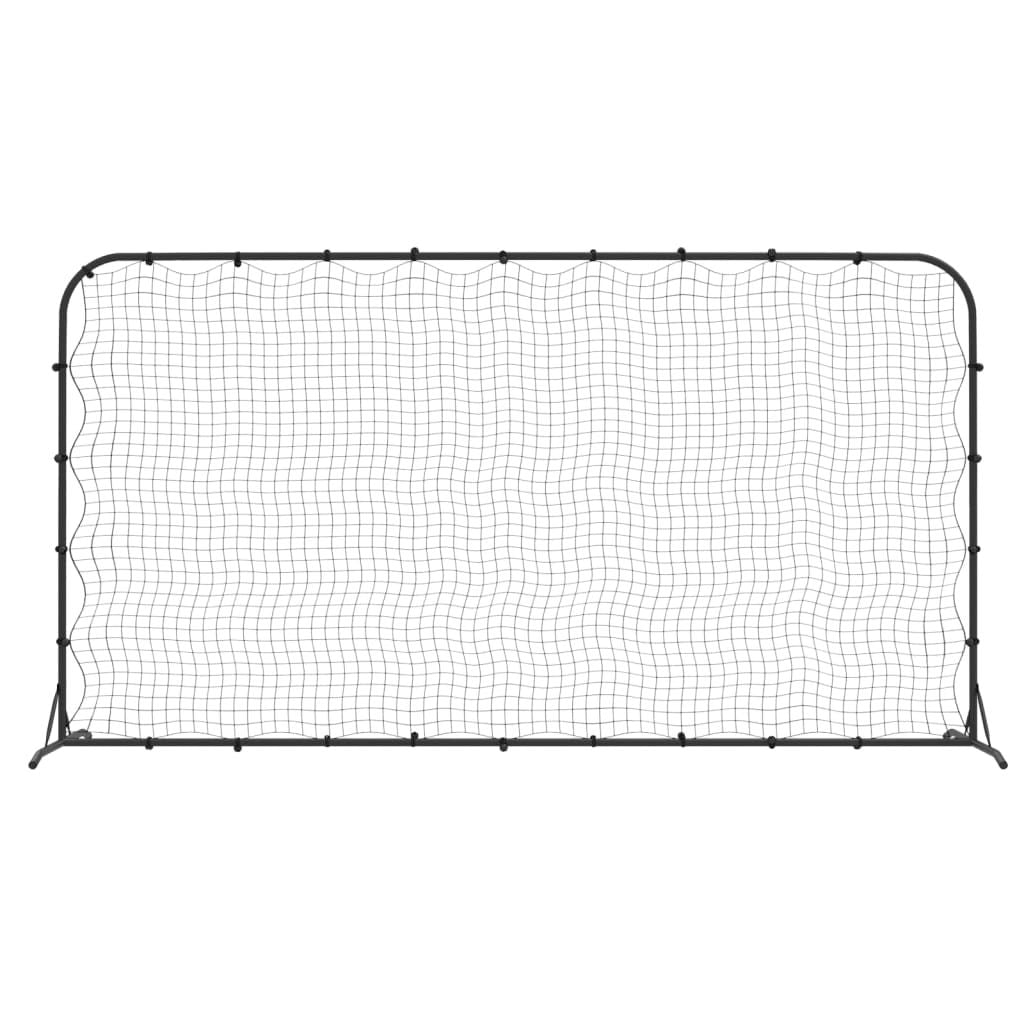 Football Rebounder Net Black 144.1"x35.4"x72" HDPE