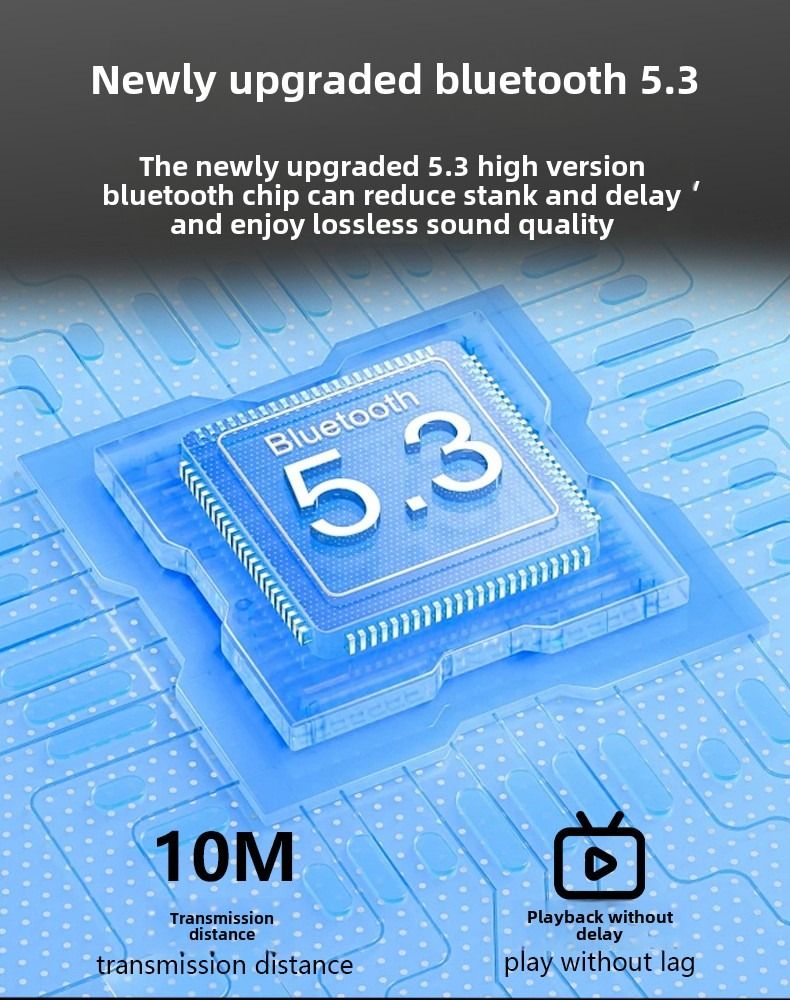 Wireless Bluetooth Headset In-Earbuds Gaming Low Latency Ultra Long-Life High Sound Quality Headphones