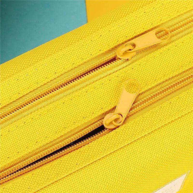 Durable Simple Large Capacity School Stationery Double Layer Case Students Unique Design High Quality Office Handbag Pencil Case