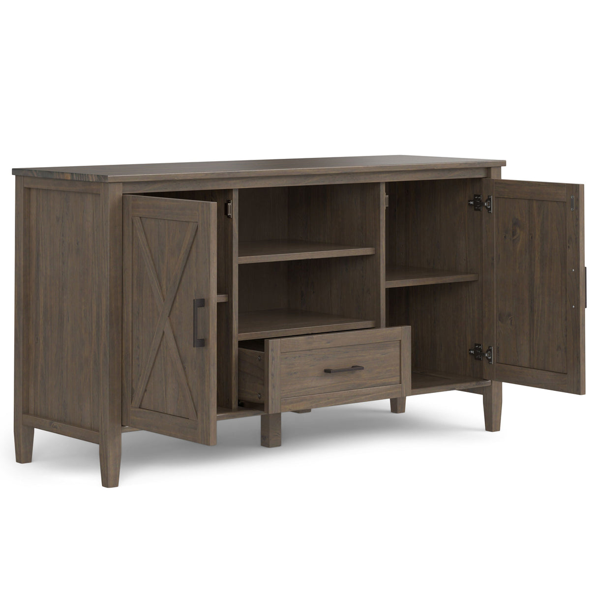 Ela - Medium TV Stand - Smoky Brown by Couch.com