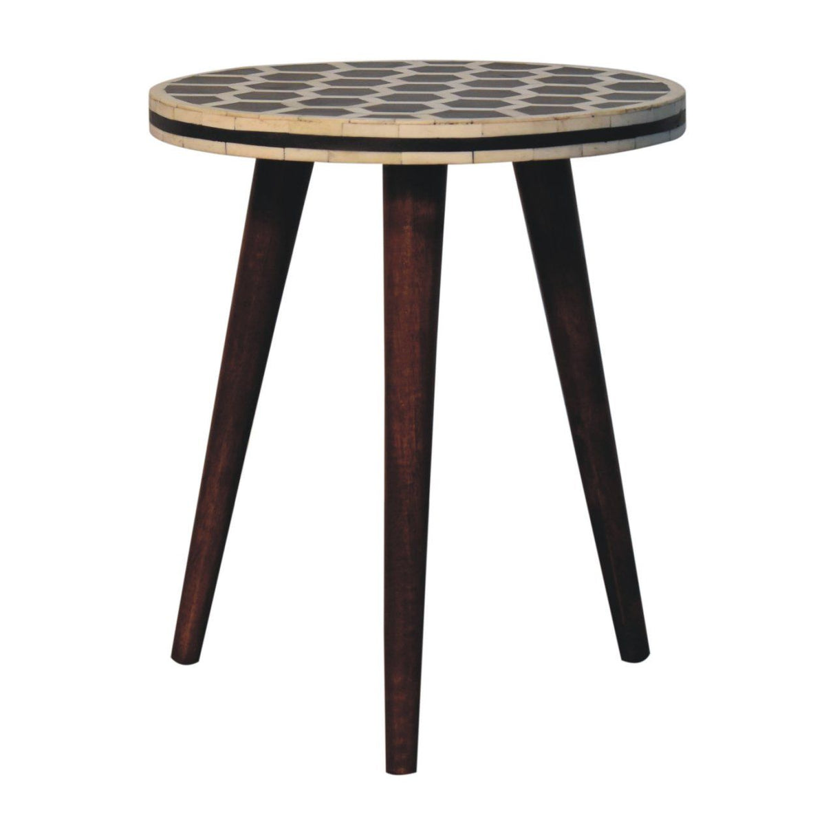 Inlay - Bone Tripod Stool - Honey Caramel by Couch.com