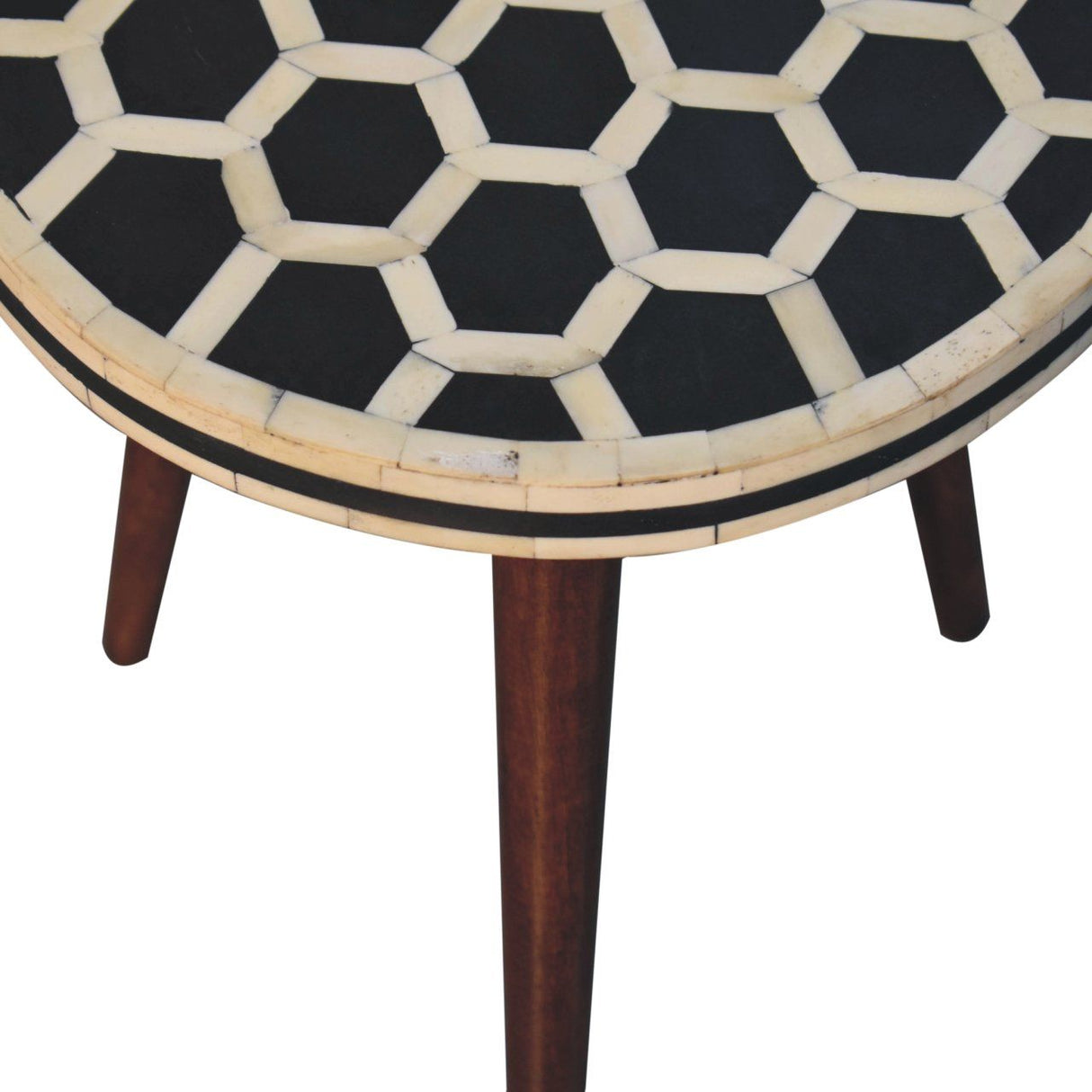 Inlay - Bone Tripod Stool - Honey Caramel by Couch.com