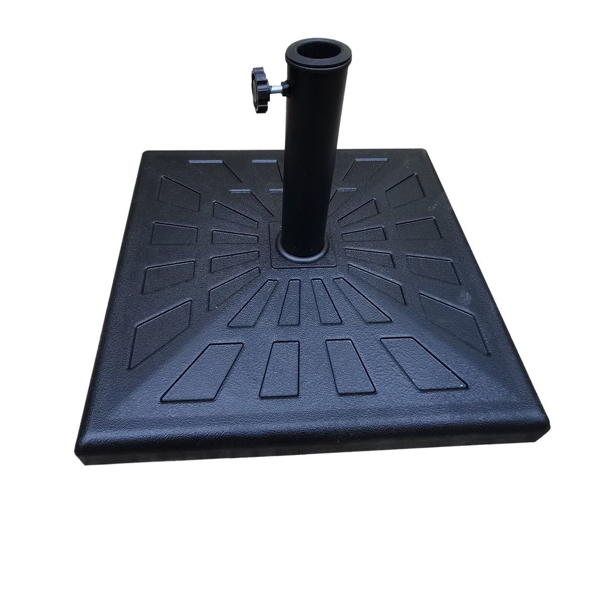 42 Pound Square Resin Umbrella Base - Black by Couch.com