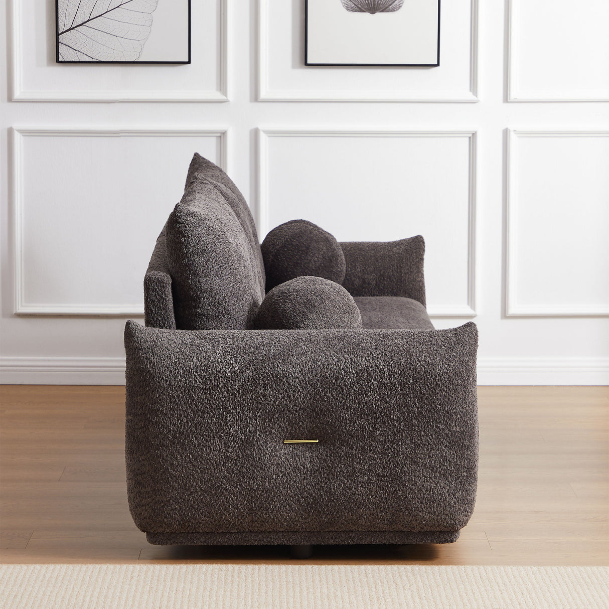 2 Seater Cushion Sofa With 2 Cushions And 2 Ball Pillows by Couch.com