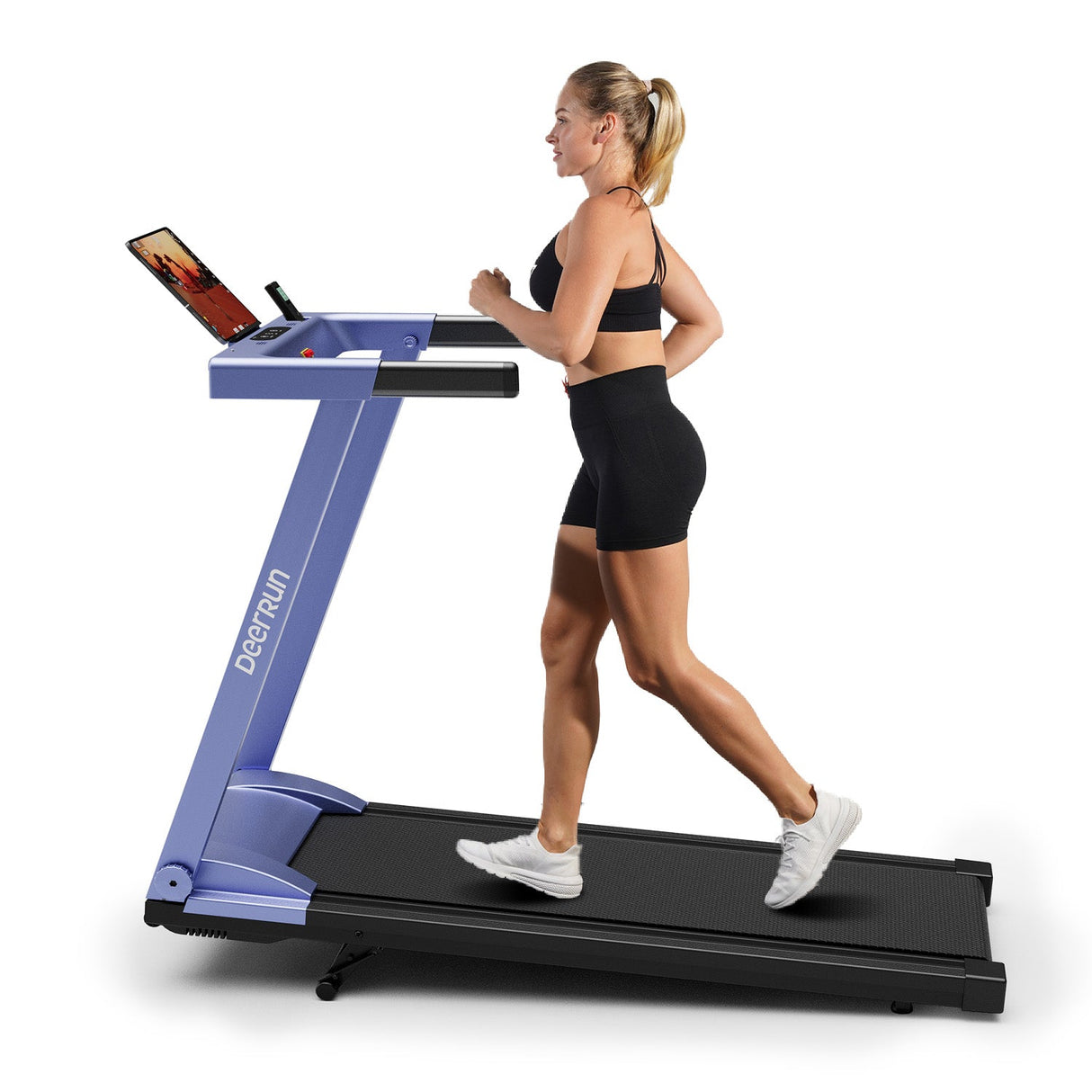 DeerRun A1 Series 6% Incline Foldable Treadmill——Upgraded Chip & NFC Support | 300Lbs-350Lbs, 7.5mph-10mph