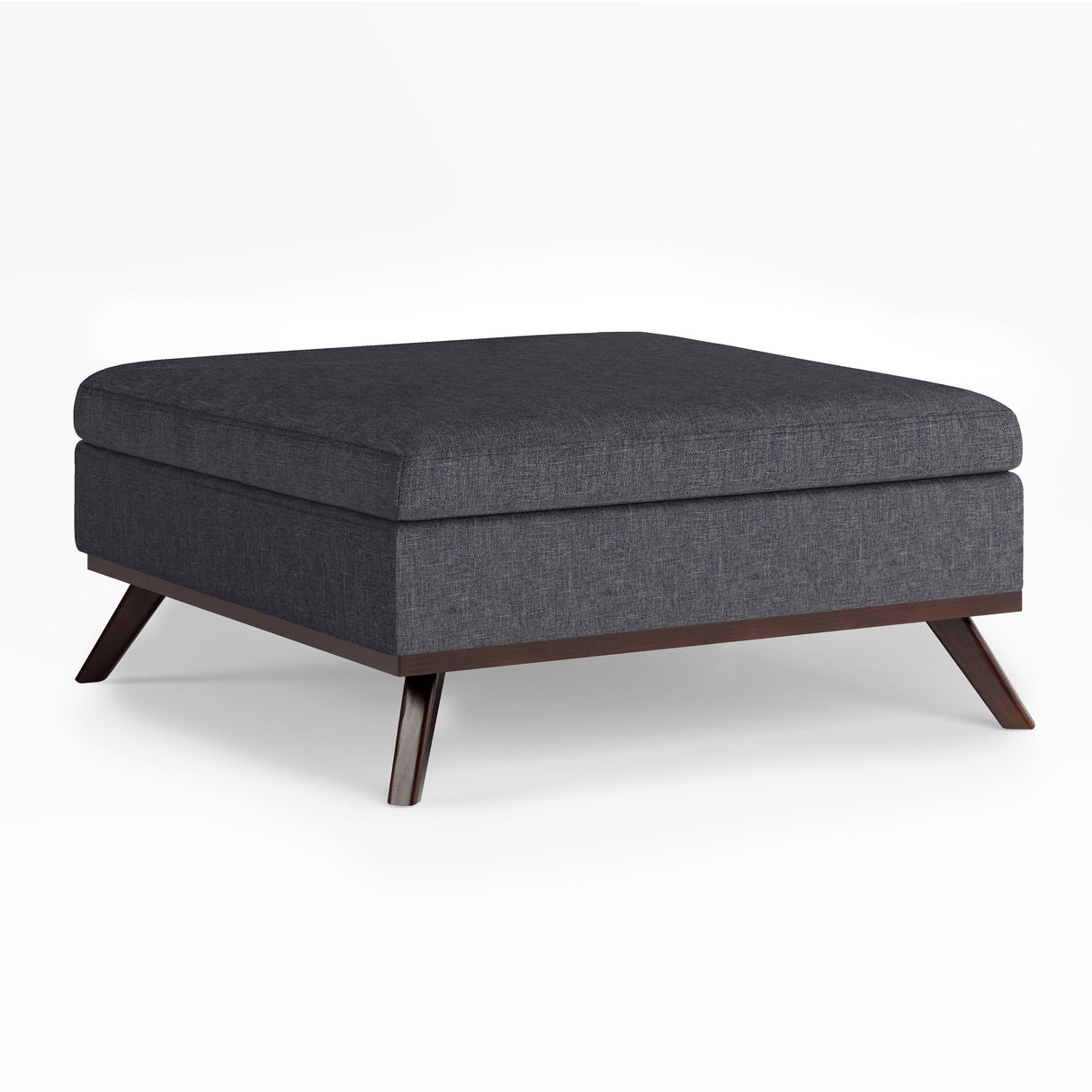 Owen - Square Coffee Table Storage Ottoman - Slate Gray by Couch.com