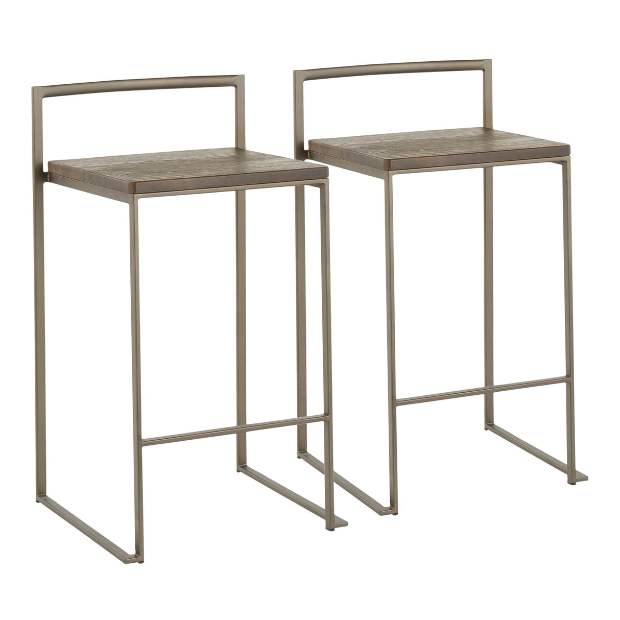 Fuji - Industrial Stackable Counter Stool Set by Couch.com