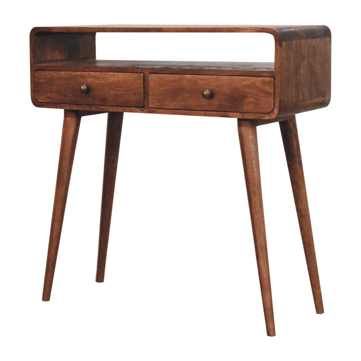 Solid Wood Curved Console Table by Couch.com