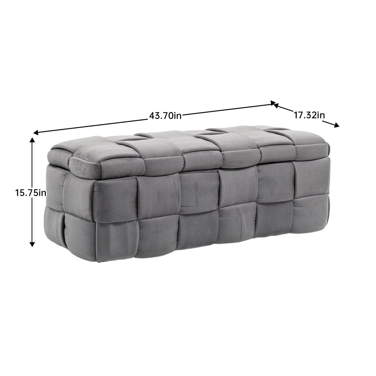 Upholstered Storage Ottoman With Safety Hinge by Couch.com