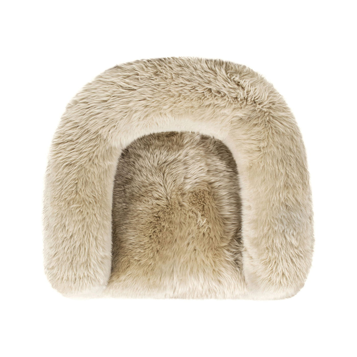 Avalon - Genuine Sheepskin Fur Split Barrel Back Accent Chair - Natural Blonde by Couch.com