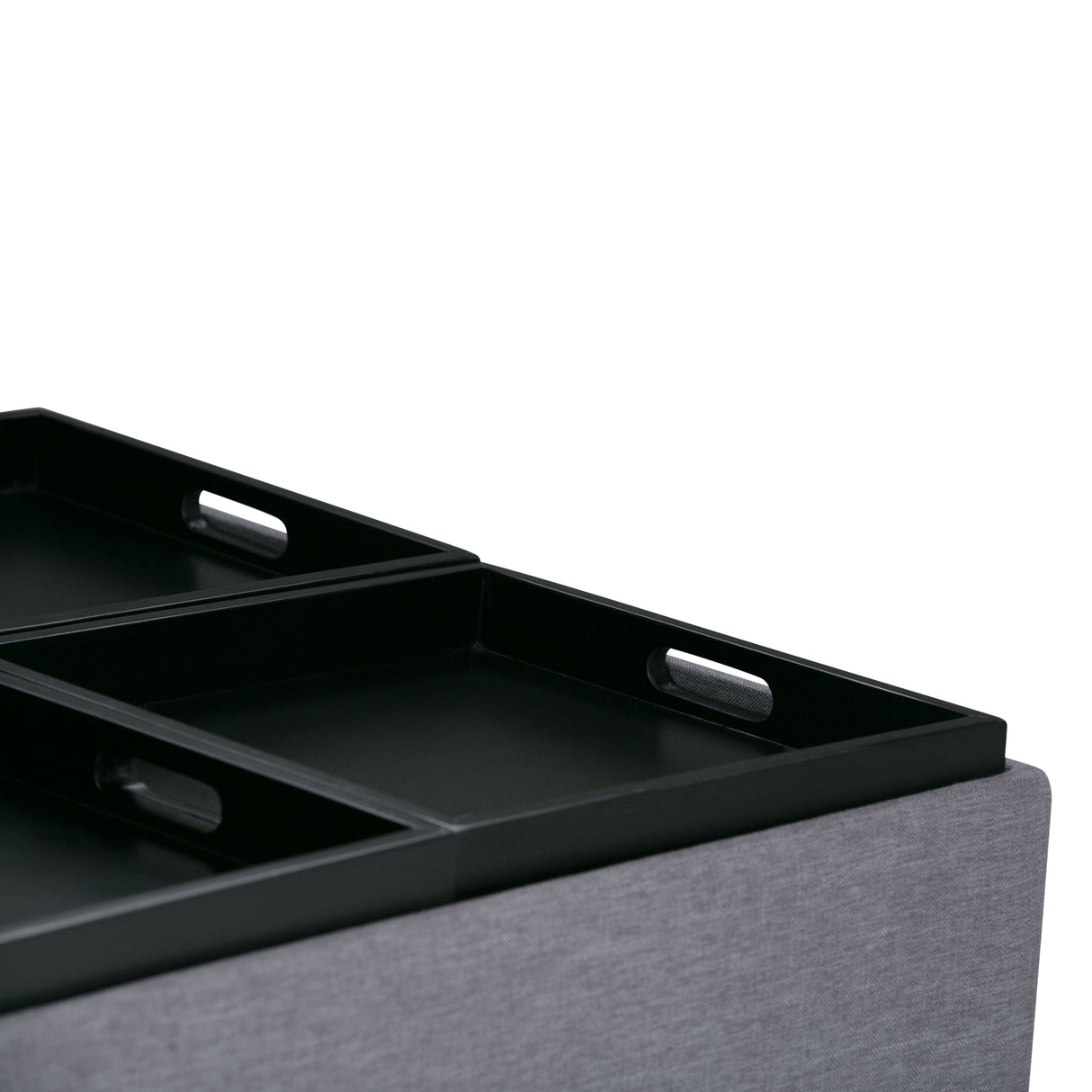 Avalon - Square Coffee Table, Storage Ottoman by Couch.com