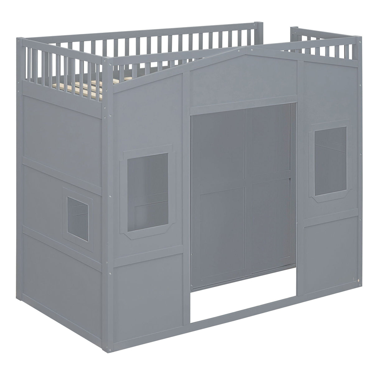 Loft Stylish Bed With Ladder And Wardrobe by Couch.com