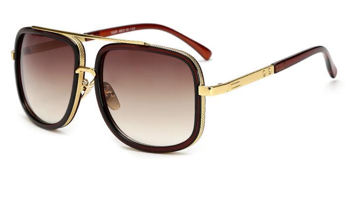 Luxury Modern Oversized Men and Woman Unisex Luxury Polarized Sunglasses Square Retro Oculos de sol Sunglasses With UV400 Prozection and Gradient Mirror Eyewear Glasses