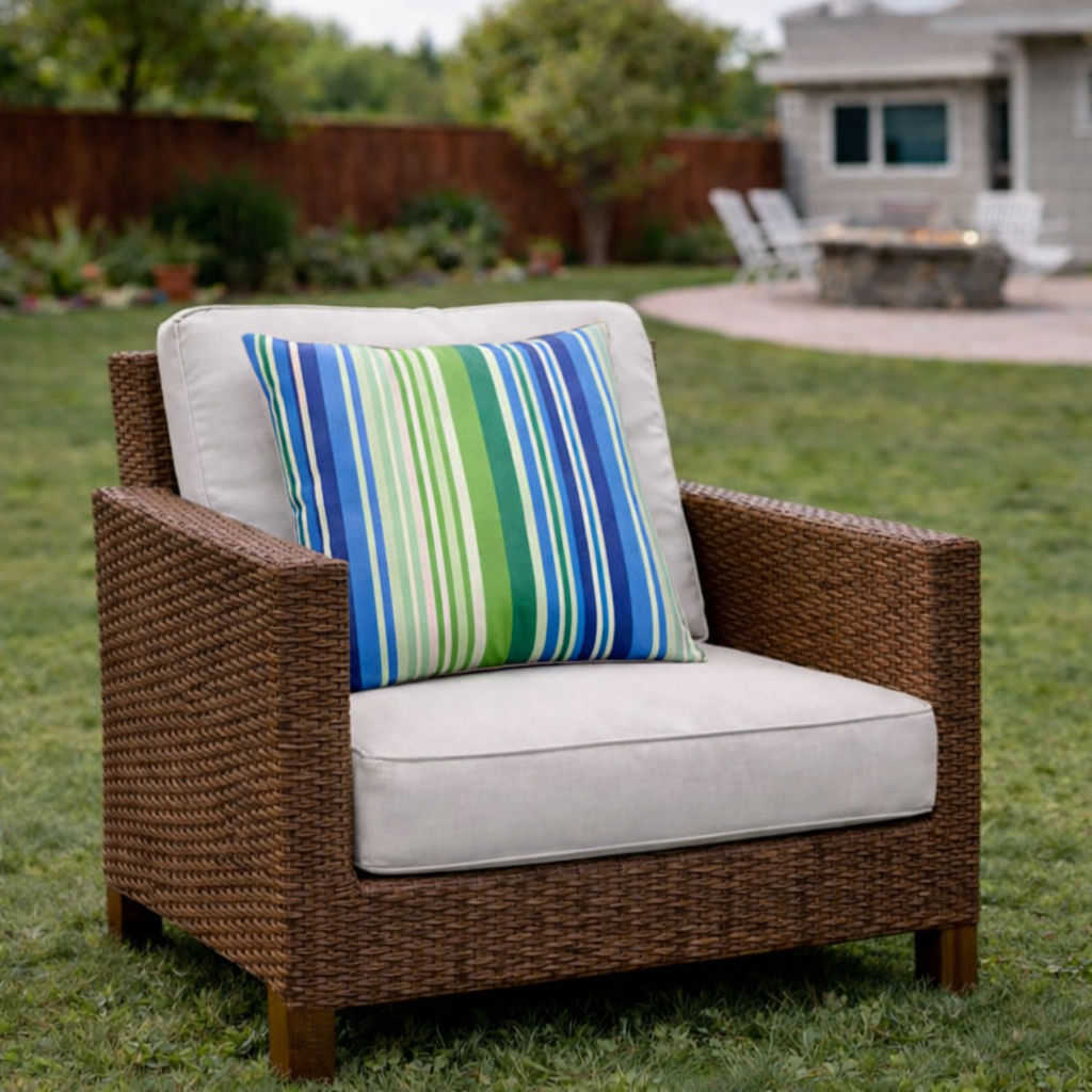 2 Pack Outdoor Throw Pillows, Waterproof & Fade-Resistant