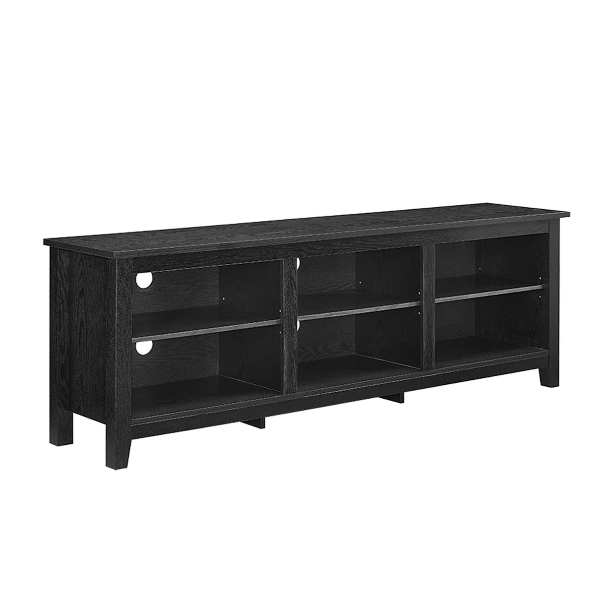 Modern Transitional 3 Shelf Open Storage 70" TV Stand For 80" TVs by Couch.com