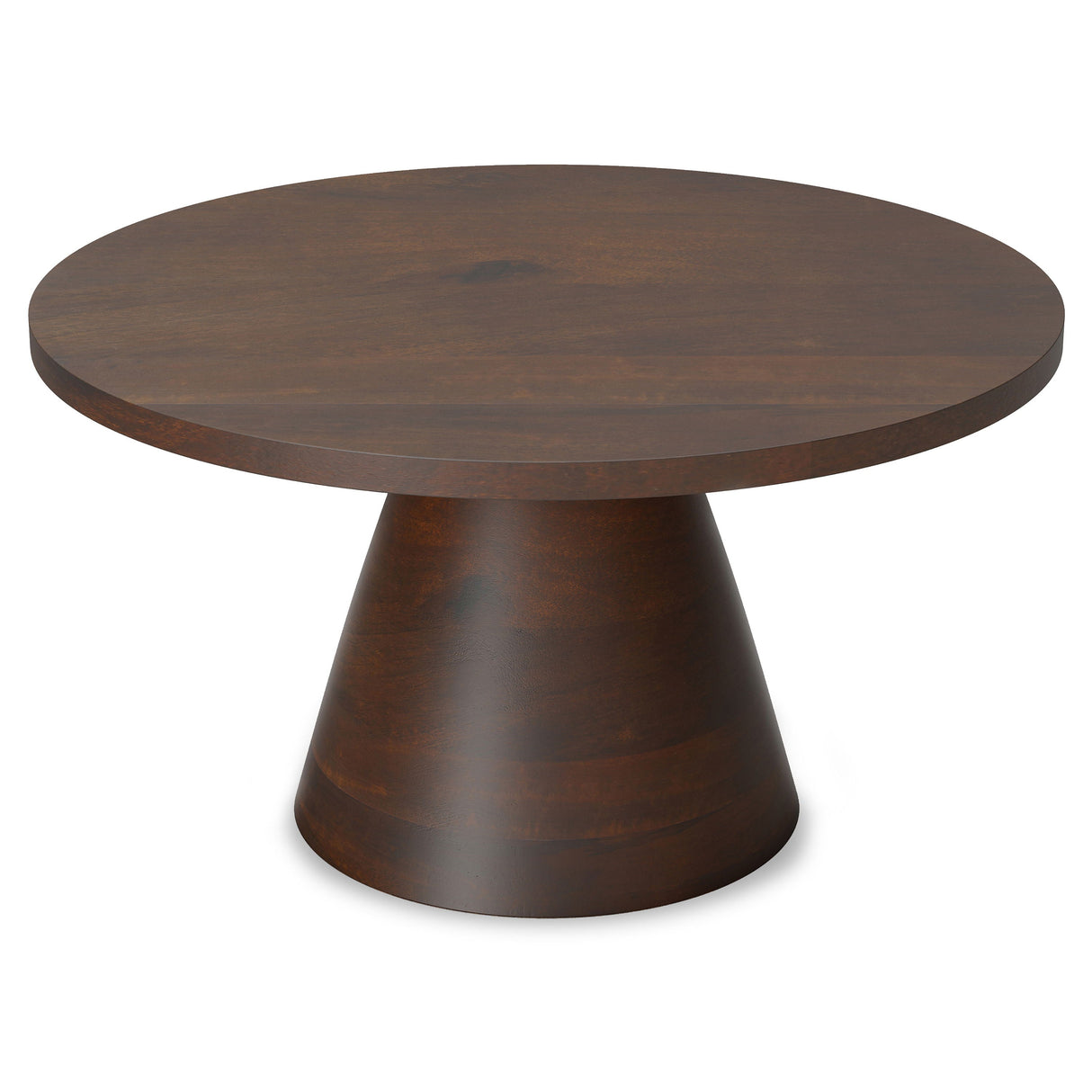 Winnie - Round Coffee Table - Walnut by Couch.com