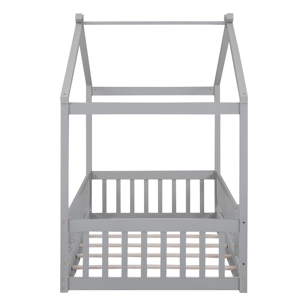 Bed House Bed Frame With Fence by Couch.com