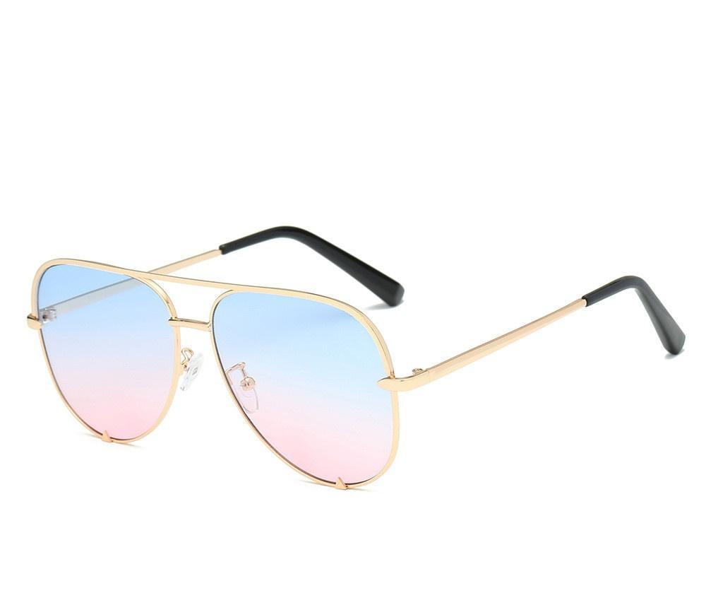 Luxury Lady Vintage Round Metal Sunglasses For Driving Black Retro Mirror Sunglasses Woman Shade Sunglasses With UV400 Protection