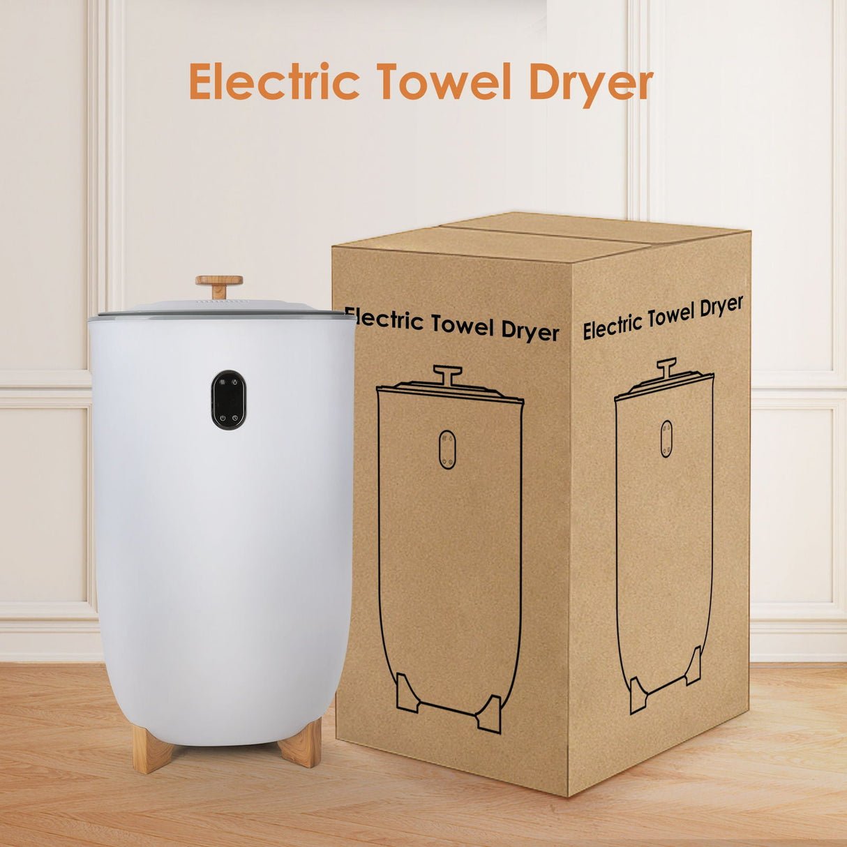 Extra Large Towel Warmers, Luxury Bucket Towel Warmers, Large Towel Warmers For The Bathroom - White by Couch.com