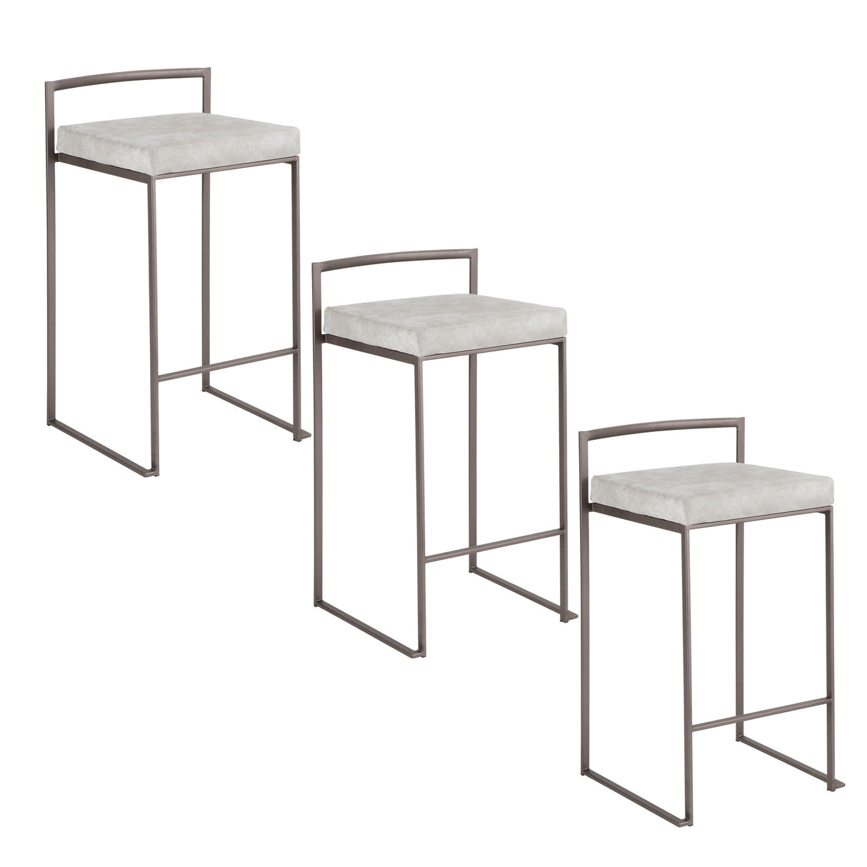 Fuji - Industrial Stackable Counter Stool Elegant Design by Couch.com