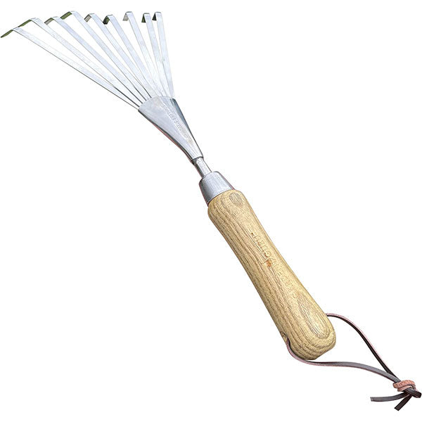 Hand Rake (classic wood handle) by Garden Guru