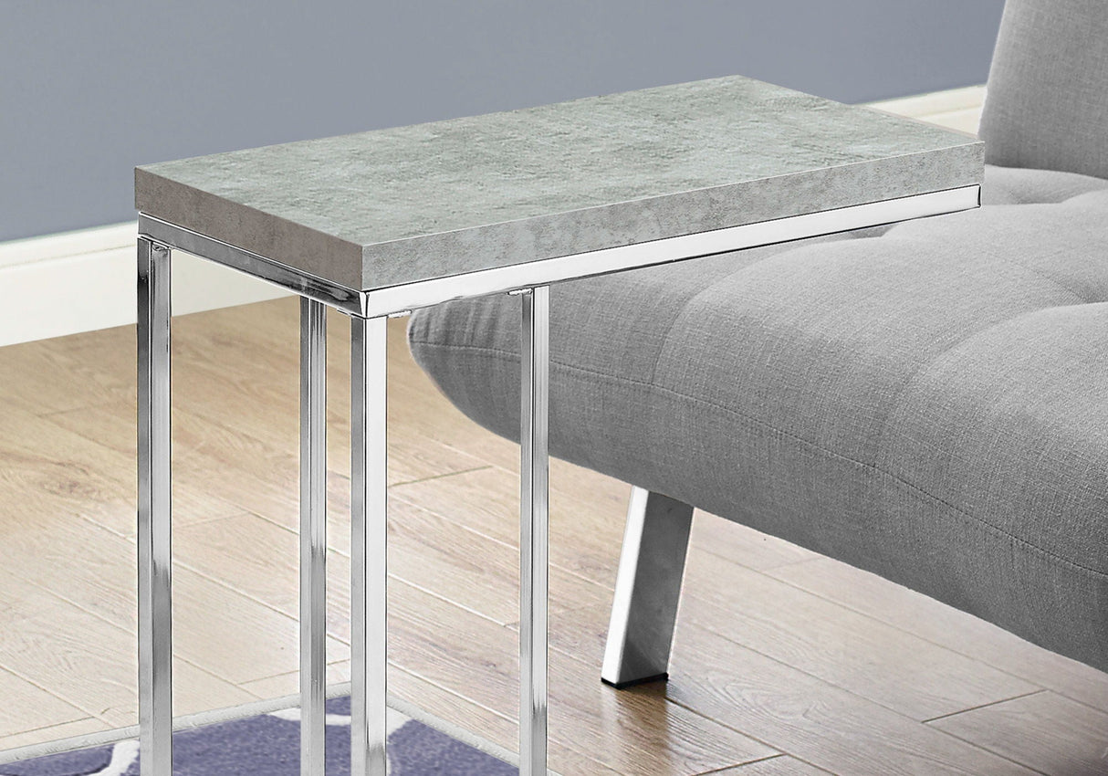 Accent Table, C - Shaped, Tempered Glass, Stylish Design Contemporary & Modern by Couch.com