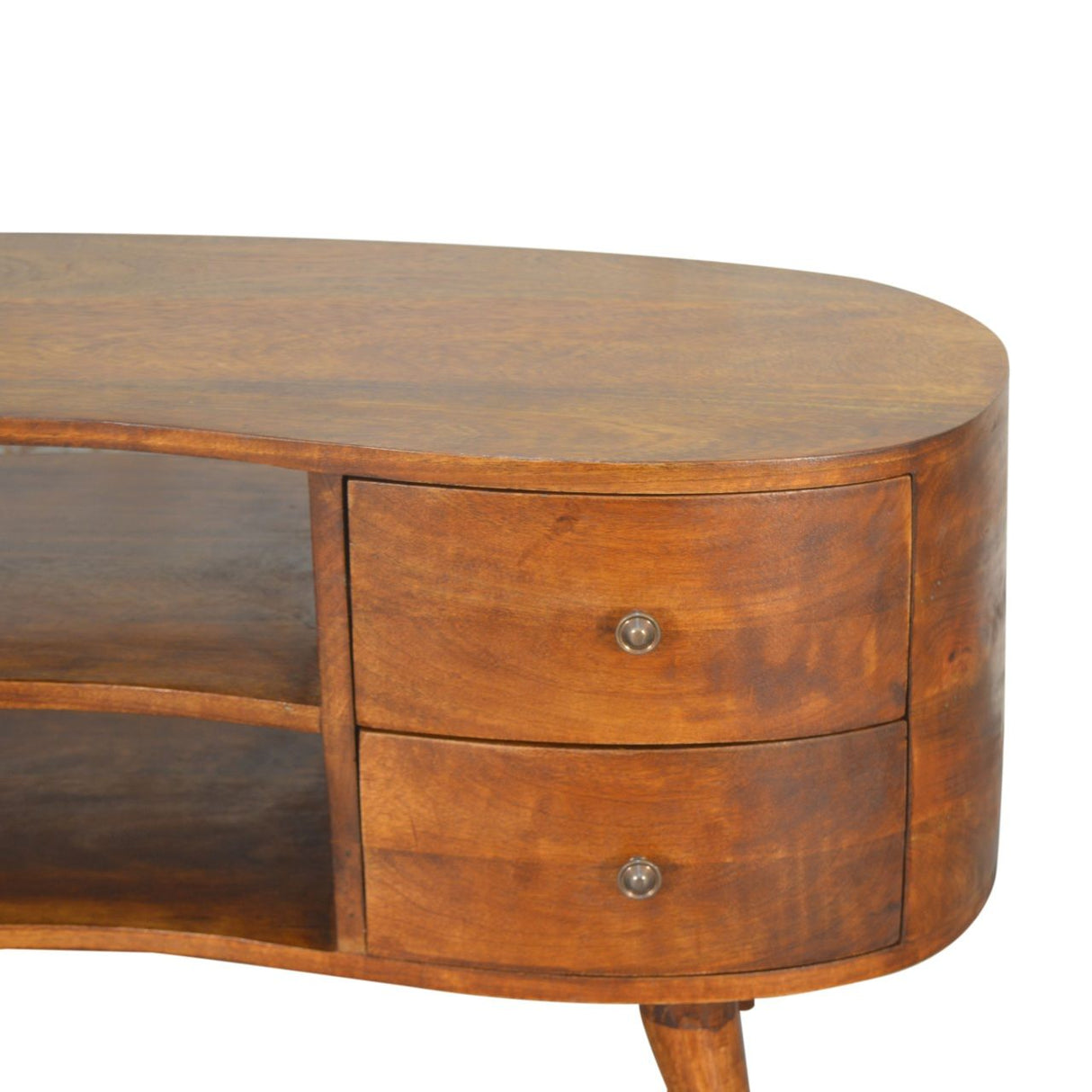 Couch.com Wave Entertainment Unit Chestnut, Wood Construction, Light Brown Finish by Couch.com