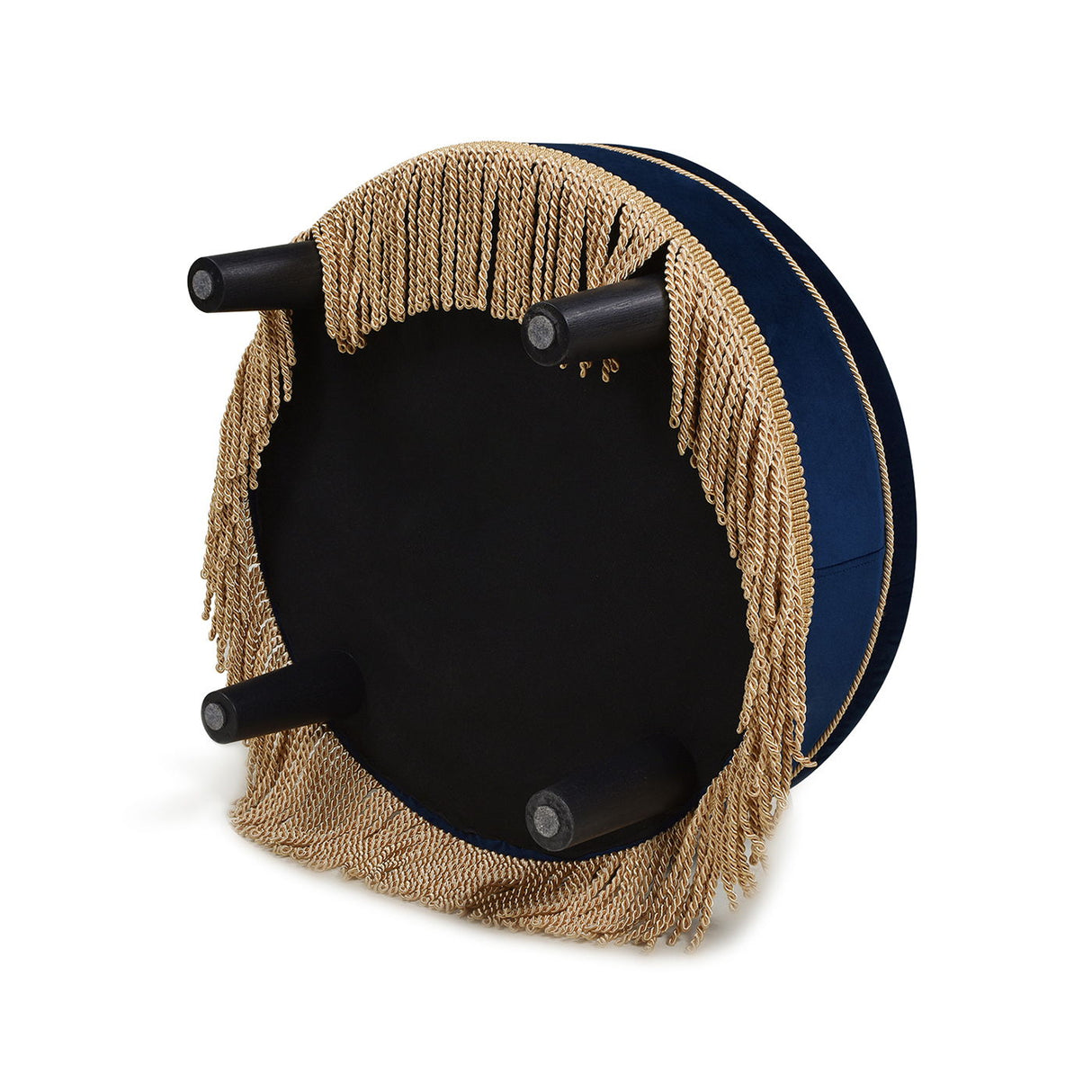 Yolanda - Round Upholstered Accent Ottoman by Couch.com