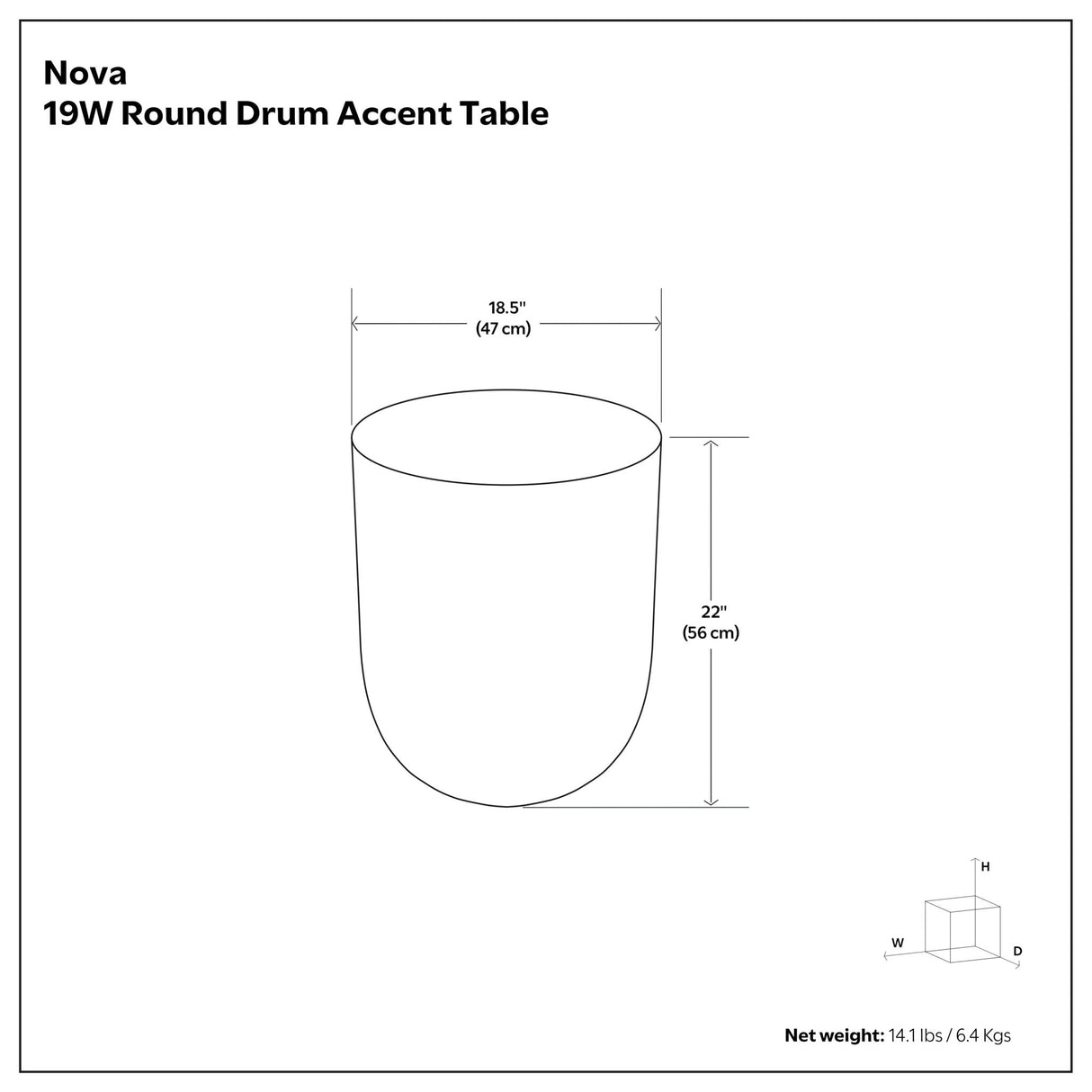 Nova - Handcrafted Metal Side Table