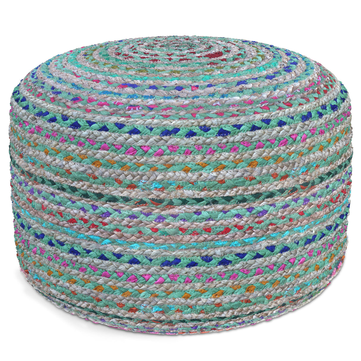 Margo - Handcrafted Round Pouf by Couch.com