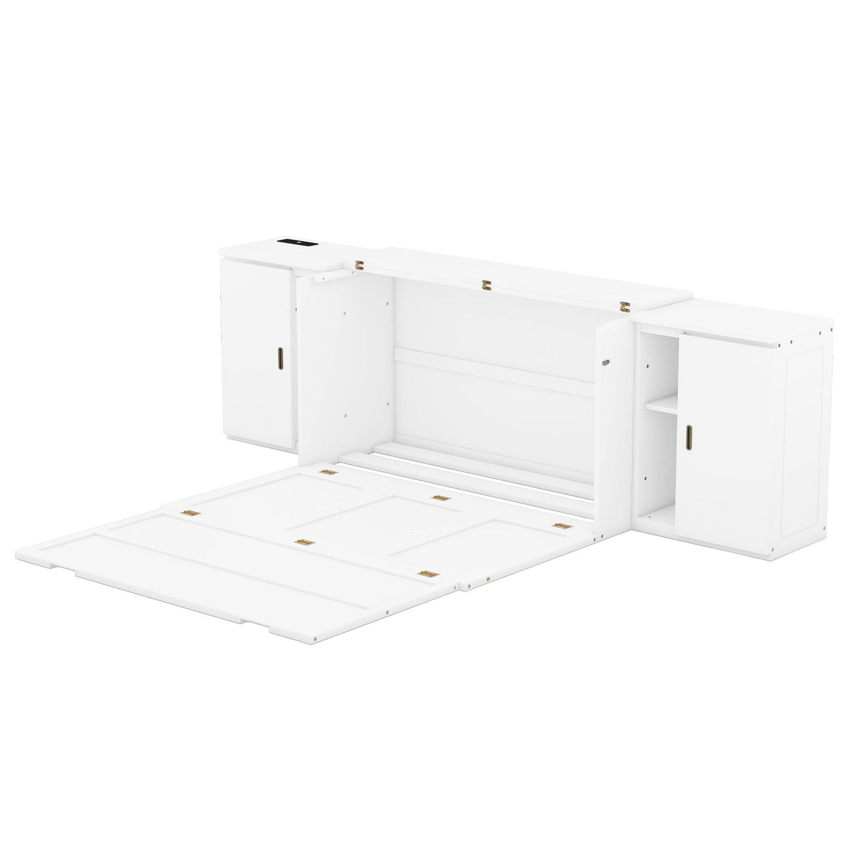 Murphy Bed With Shelves, Cabinets And USB Ports by Couch.com