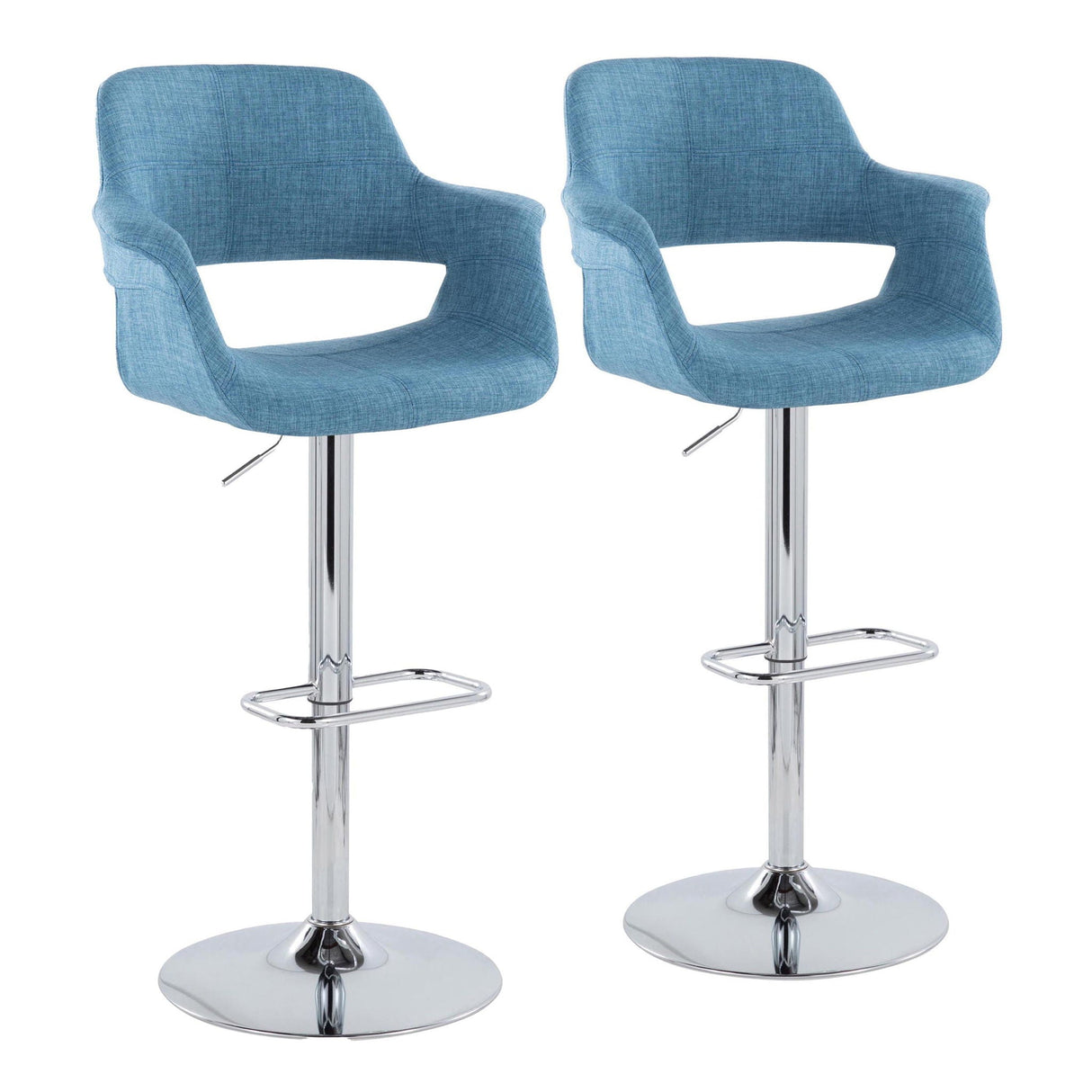 Vintage Flair - Mid Century Modern Adjustable Barstool (Set of 2) by Couch.com