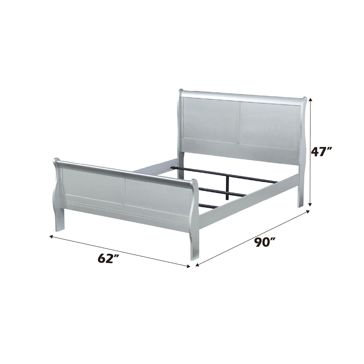 Louis Philippe Sleigh Style Bed