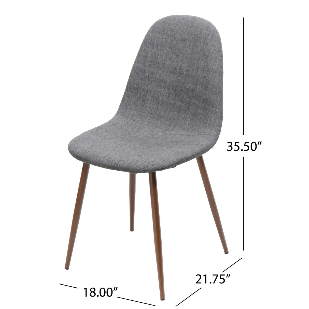 Elegant Dining Chair Set With Fabric Upholstery